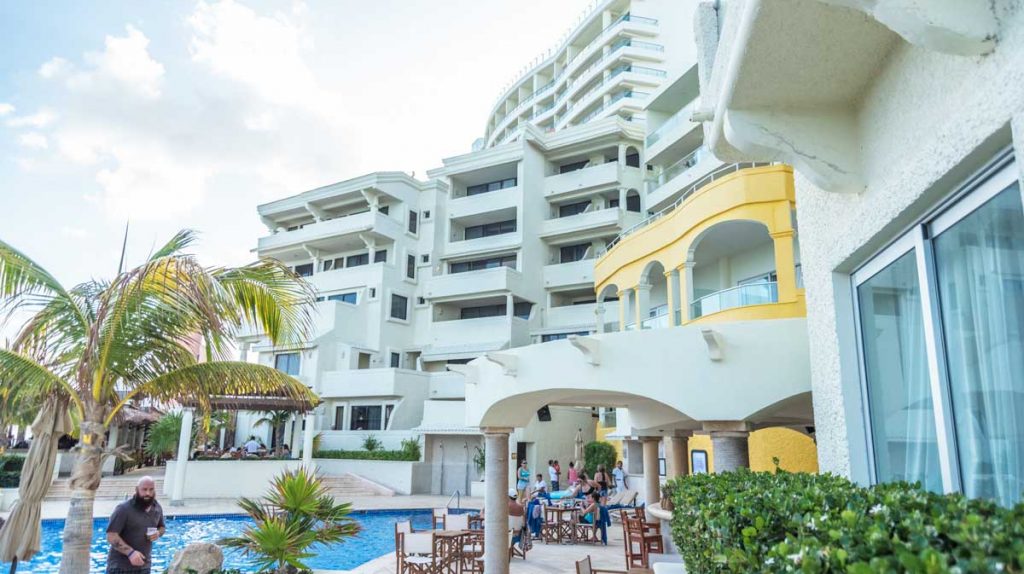 The Hotel Nyx Cancun is a boutique hotel with absolute beach frontage and a large pool. 