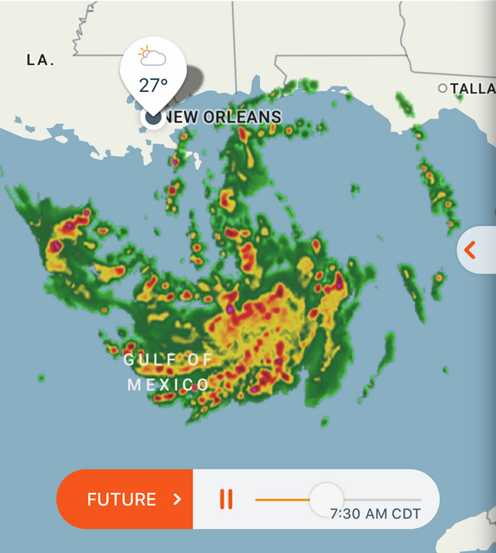 New Orleans summer season is prone to storms, cyclones, hurricanes and typhoons 