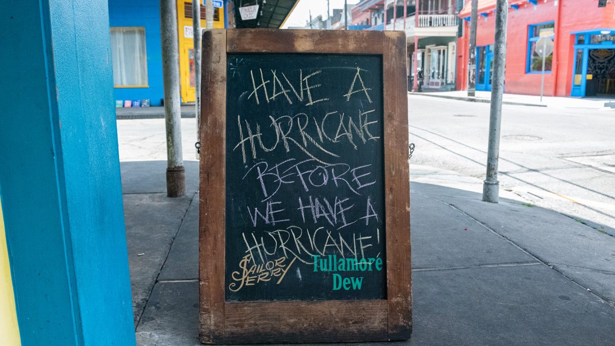 Dat Dog New Orleans serve a knock-out Hurricane in Hurricane Barry