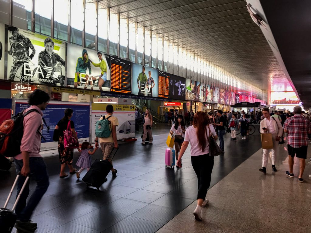 The main stations in Italy are clean and modern