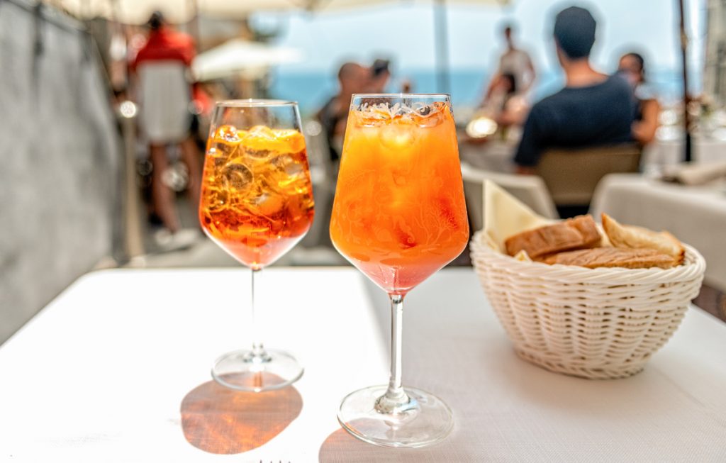 Visiting Cinque Terre, be sure to try a spritz or Campari