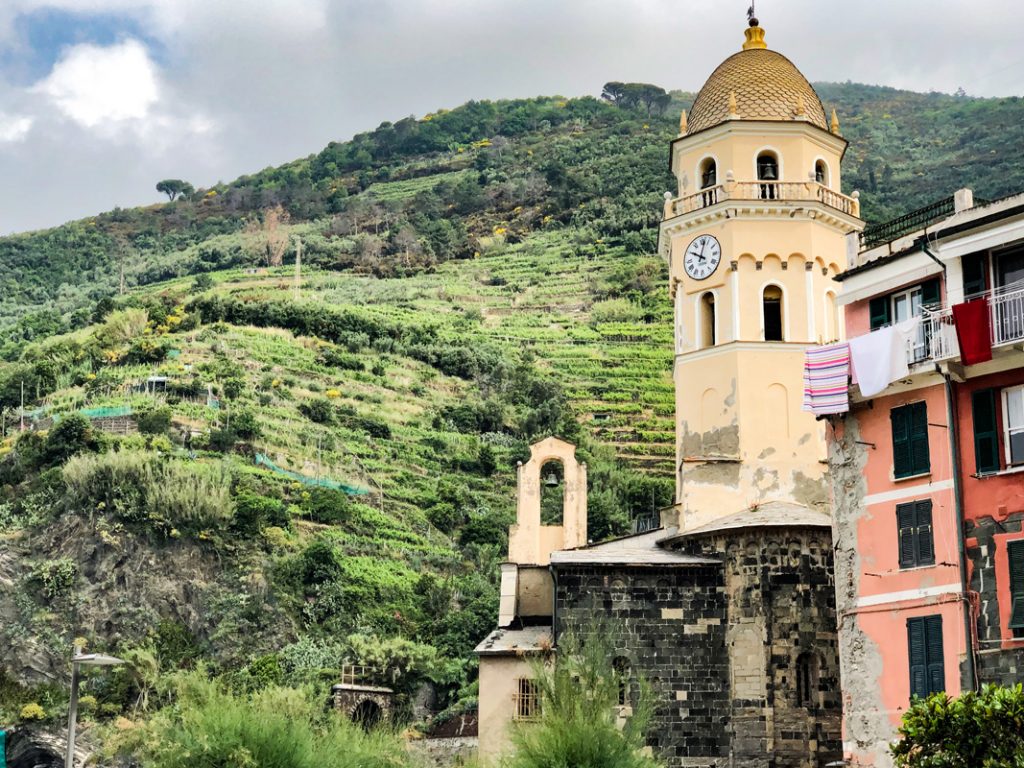 Visiting Cinque Terre the churches meet the vineyards