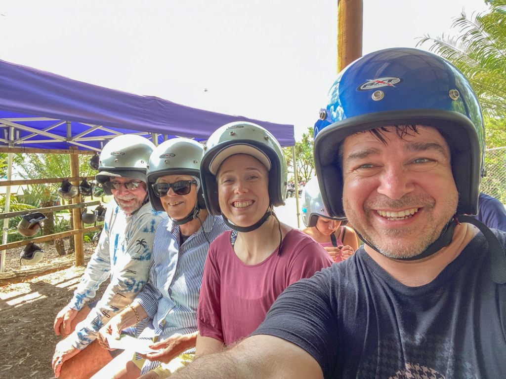 We took Jess's family with us on this Tangalooma day trip and convinced them to come on the quad bikes