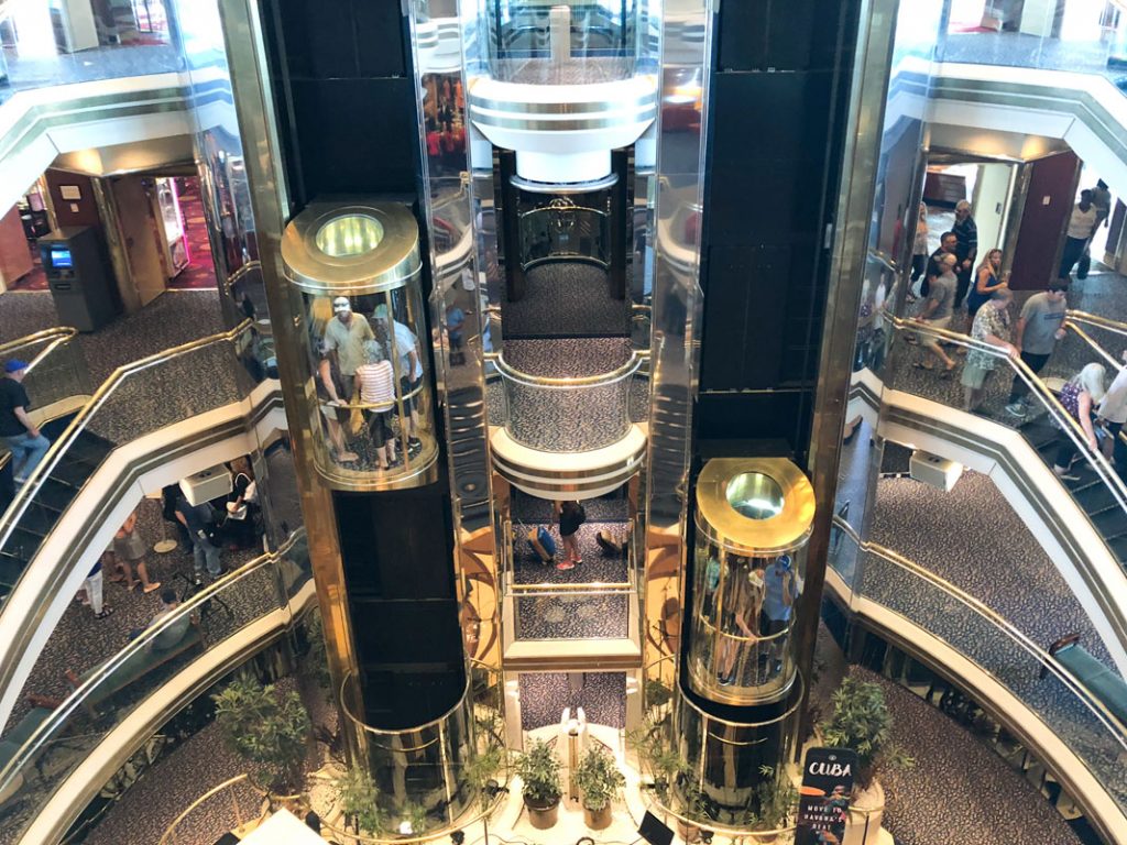 Centrum is central point of the Royal Caribbean Majesty of the Seas