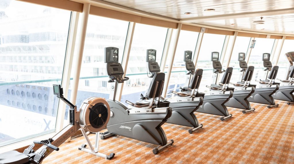 The Royal Caribbean Majesty of the Seas has an impressive gym