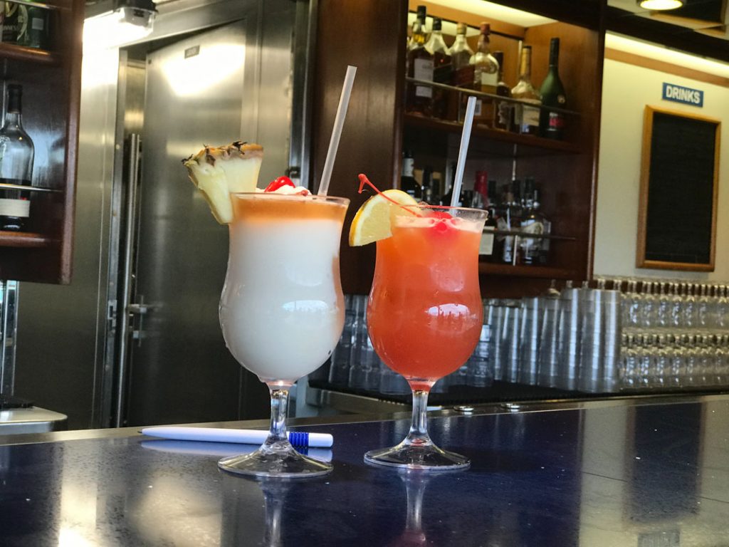 Cocktails at the Pool Bar on the Majesty of the Seas are great