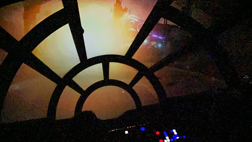 Star Wars Smugglers Run at Disneyworld gives people the chance to man the guns on the Millennium Falcon