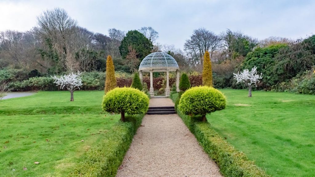 The gazebo in the grounds of Ballyseede Castle is popular for wedding ceremonies and photos 