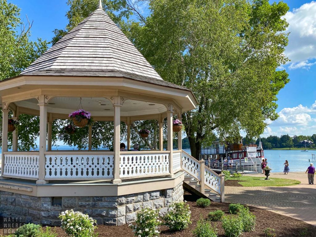 The picturesque gazebo is a focal point on the Skaneateles lakefront