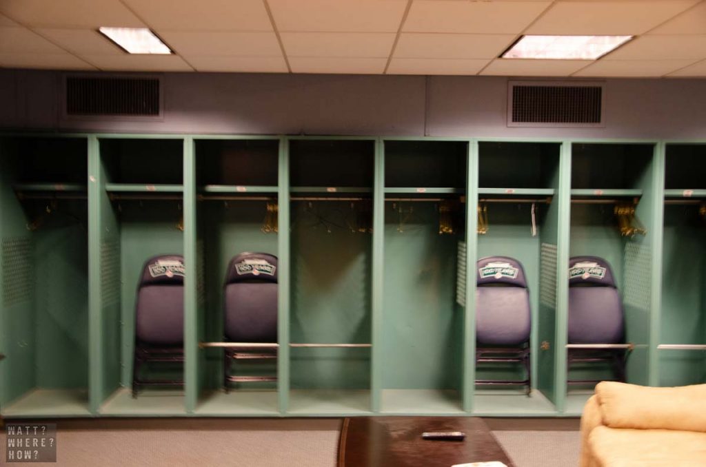 The Fenway Park tour takes you inside the Boston Red Sox locker room. 