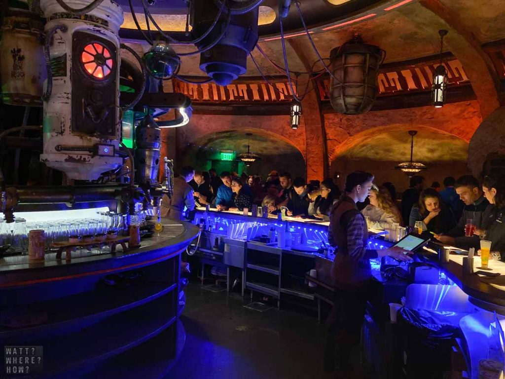 Oga's Cantina is like being in a scene from The Mandolorian. 