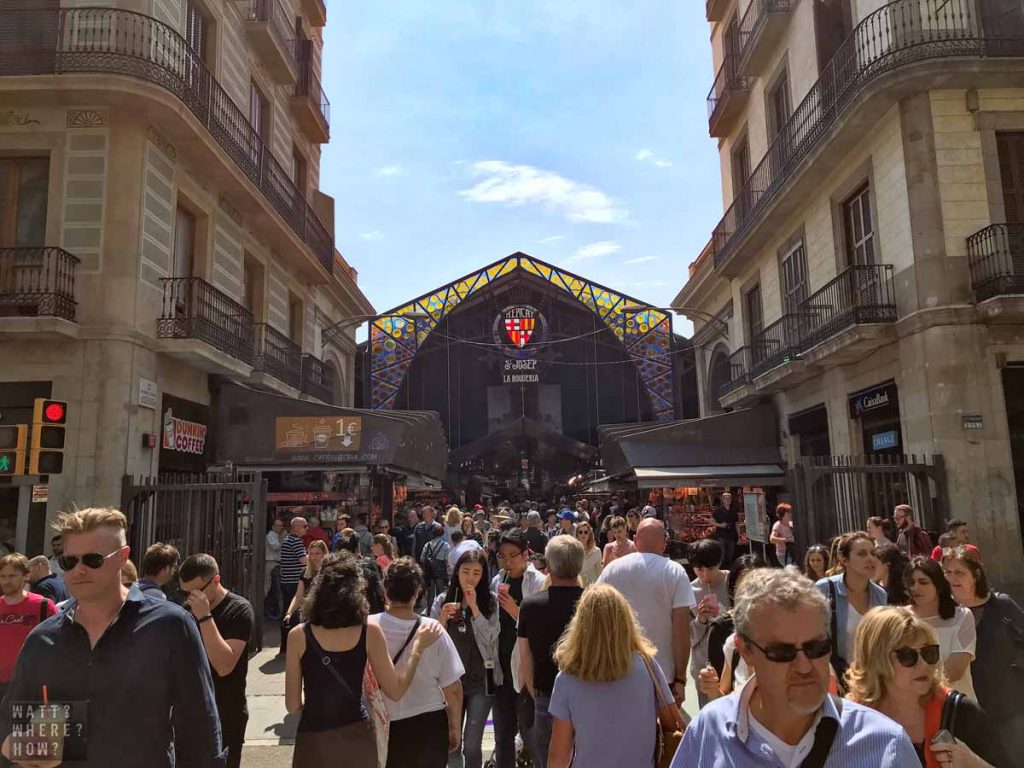 Easily one of the top tourist draws, La Boqueria Barcelona is a major indoor marketplace off Las Ramblas. 