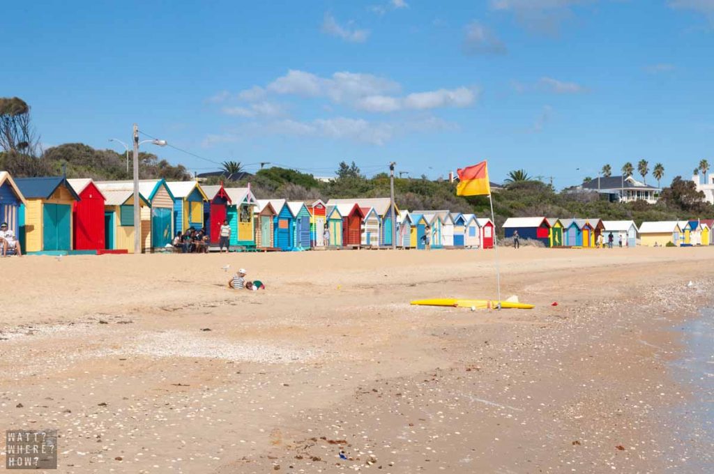 The 80 or so Brighton Beach Huts Melbourne are a colourful nod to Victoria's rich past. 