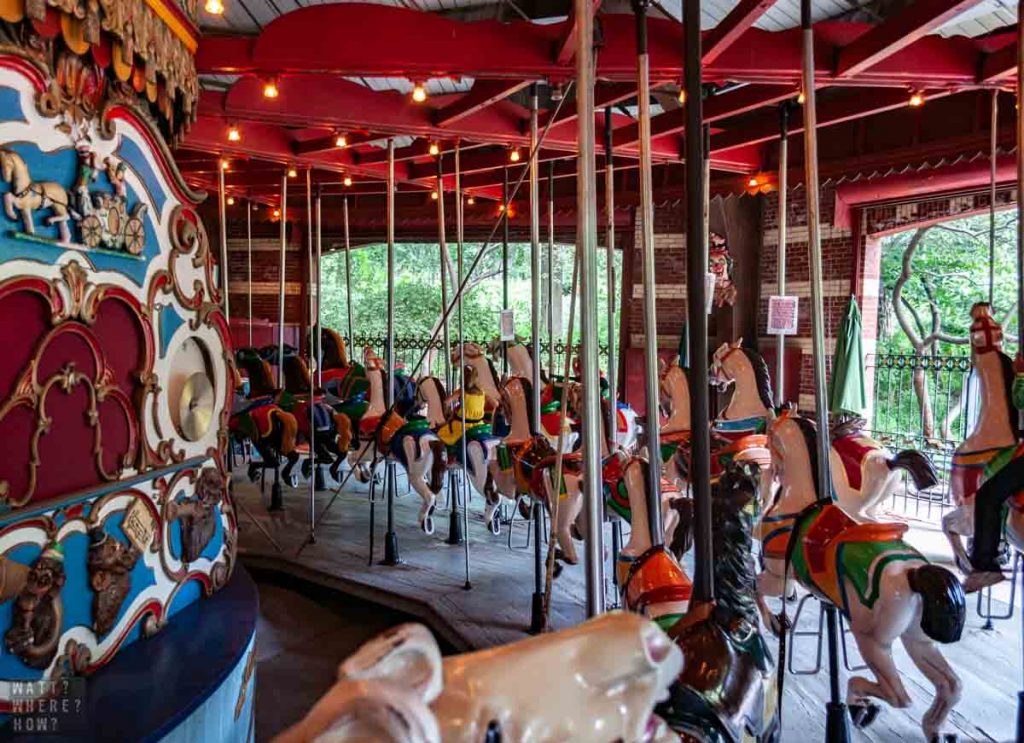 The Central Park Carousel is one of the world's oldest merry-go-rounds. 