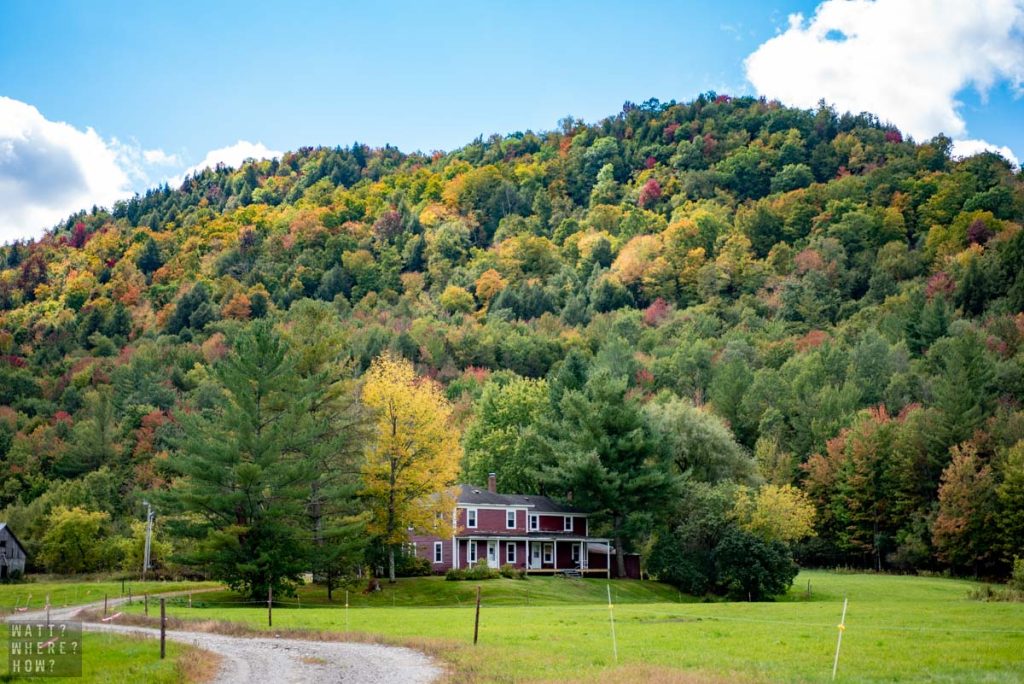 Vermont fall foliage starts to turn in mid-September before reaching its peak in late-September to early October. 